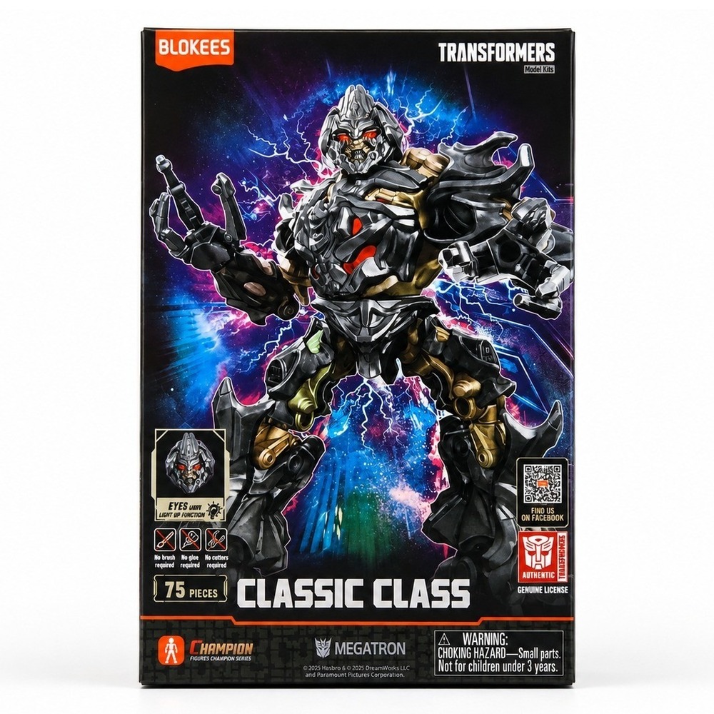 Blokees Transformers Megatron Classic Class 10 Model Kit 75pc Black NEW